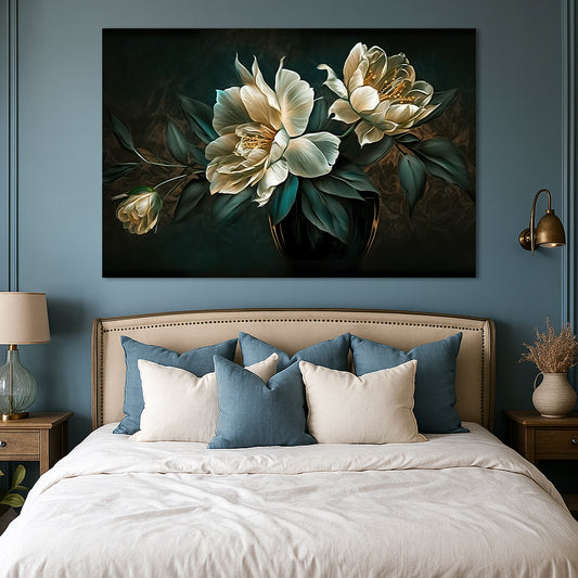 Tableau décoratif florale - Roses - "Poésie"