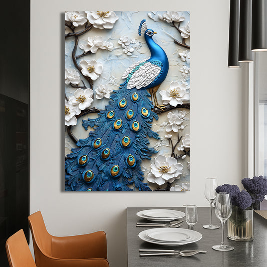 Tableau décoratif paon Cadre américain "ADMIRABLE"