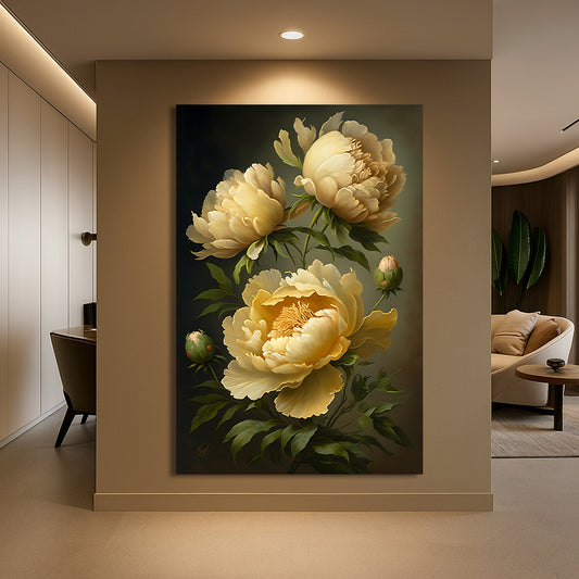 Tableau décoratif florale - Peonies - "Glorious"