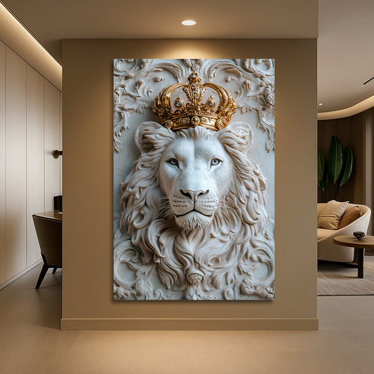 Tableau décoratif LION Cadre américain "ADMIRABLE"