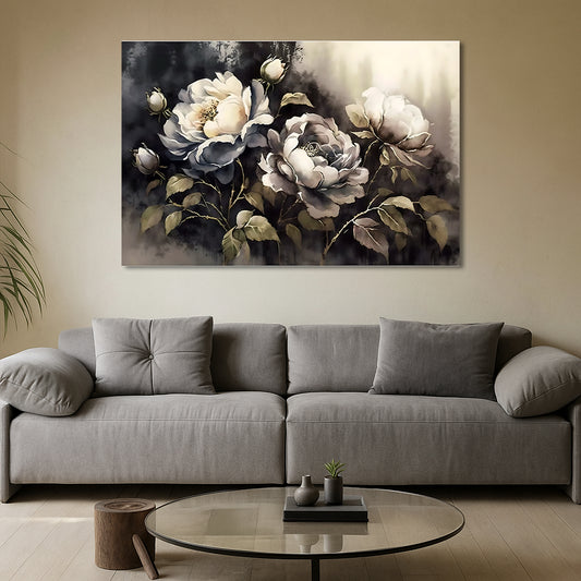 Tableau décoratif florale - Roses - "Sérénade"