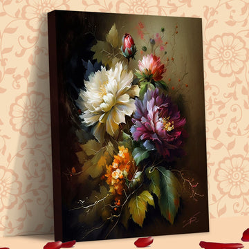 Tableau décoratif florale - Peonies - "Nurturing"