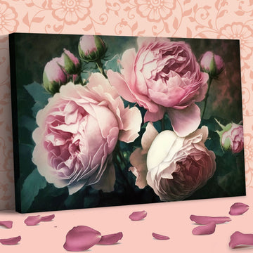 Tableau décoratif florale - Peonies - "Rêve"