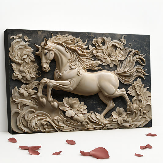Tableau décoratif Cheval -FANTASTIQUE- Cadre américain