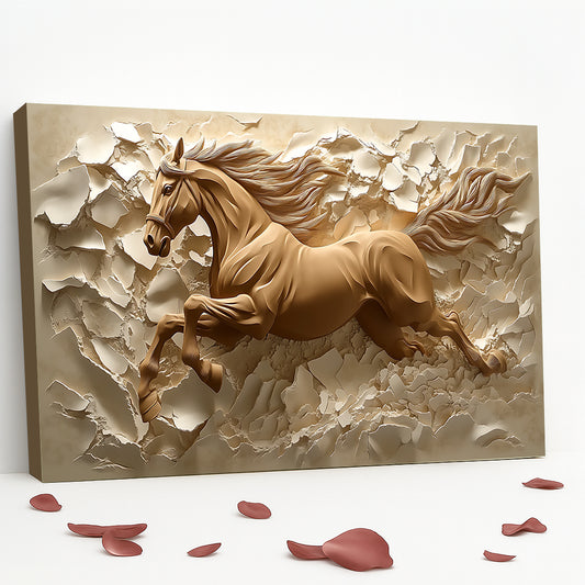 Tableau décoratif Cheval  - Cadre américain "Fascination"