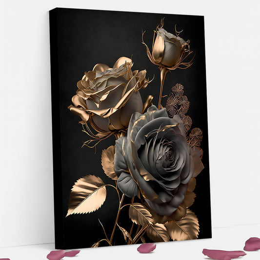 Tableau décoratif florale - Roses - "Pureté"