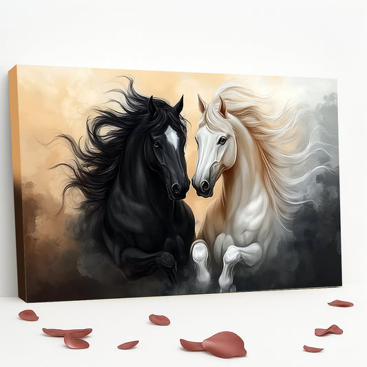 Tableau décoratif les Chevaux Cadre américain "Elegance"
