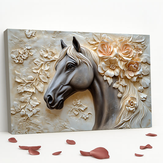 Tableau décoratif Cheval -Élégance- Cadre américain