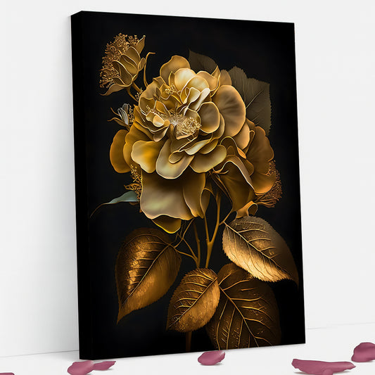 Tableau décoratif florale - Hydrangeas - Cadre américain "Majestueux"