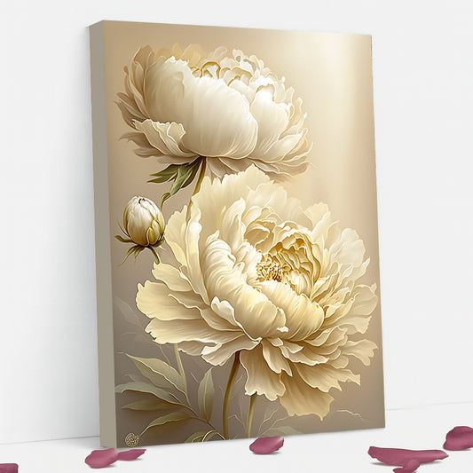 Tableau décoratif florale - Peonies - "bright"