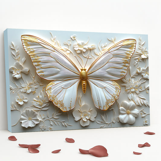 Tableau décoratif papillon  - Cadre américain "FICTION"