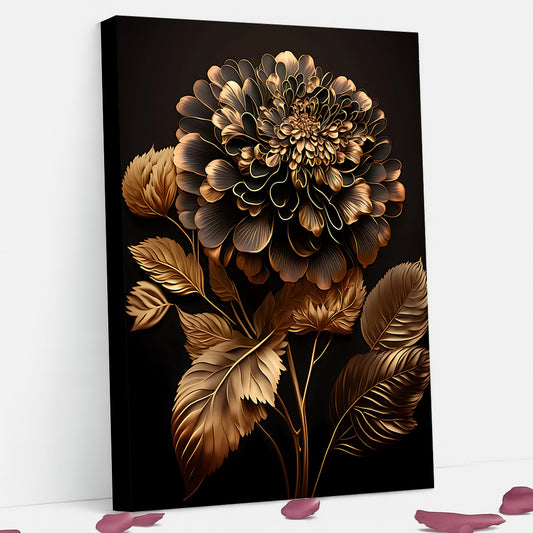 Tableau décoratif florale - Dahlias - Cadre américain "Bountiful"