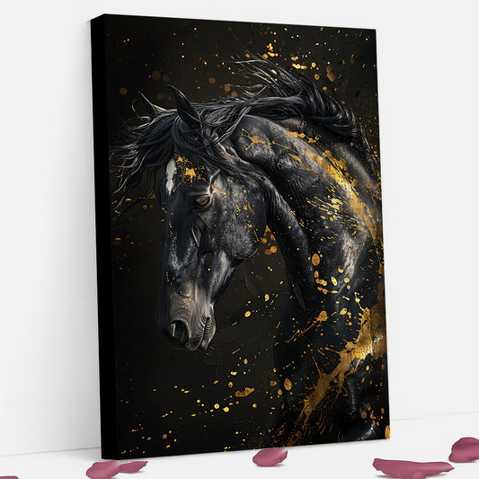 Tableau décoratif cheval  -Colorful- Cadre américain "FANTASTIQUE"